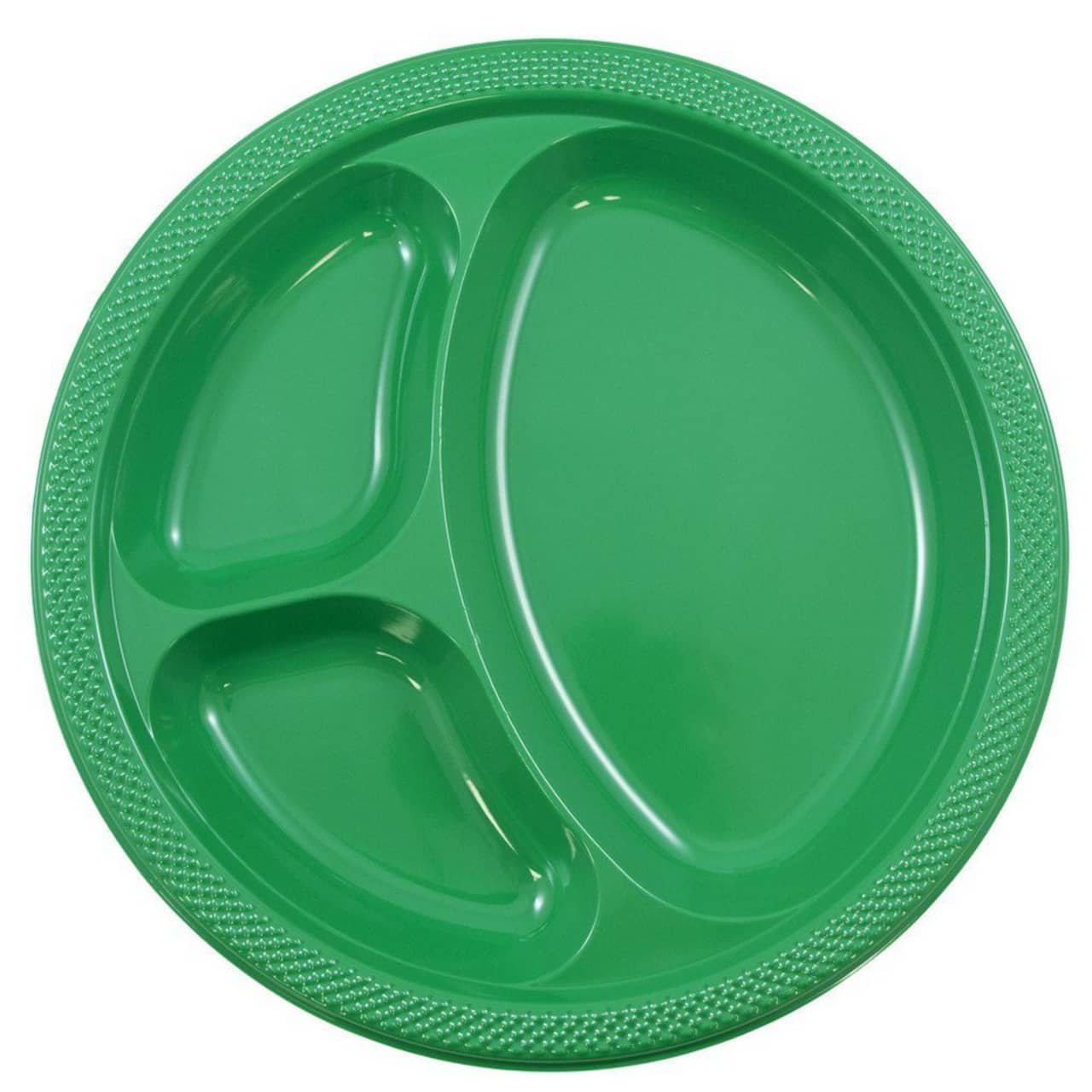 JAM Paper 10.25" Divided Plastic Party Plates, 20ct.